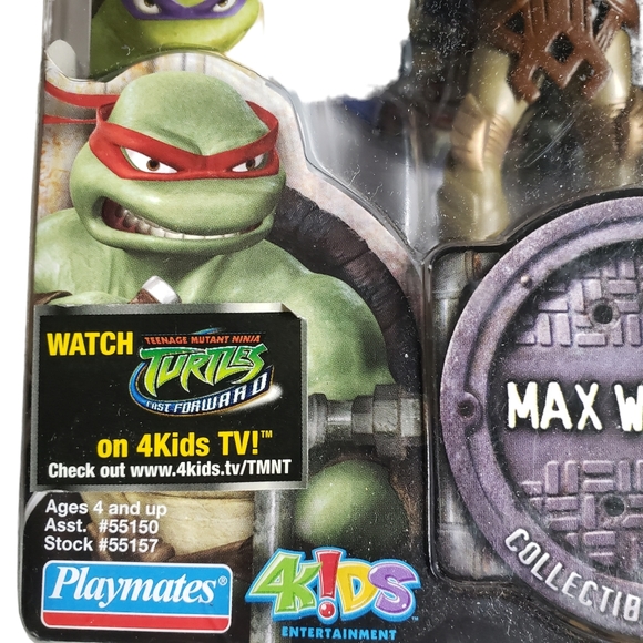 TMNT Action Figure Max Winters NEW Teenage Mutant Ninja Turtles Bonus PC Game - Picture 3 of 6